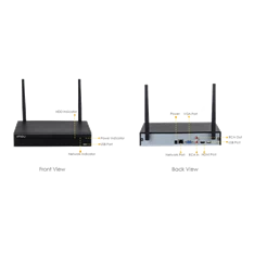 IMOU NVR1104HS-W-S2 4 csatorna/H265/Wifi 16Mbps/1x SATA(8TB)/Wifi hálózati rögzítő