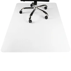 IRIS 90x130cm, 0,8mm vastag, áttetsző padlóvédő székalátét, kerekített sarkok, dobozban