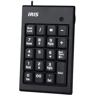 IRIS B-15 USB fekete numerikus billentyűzet