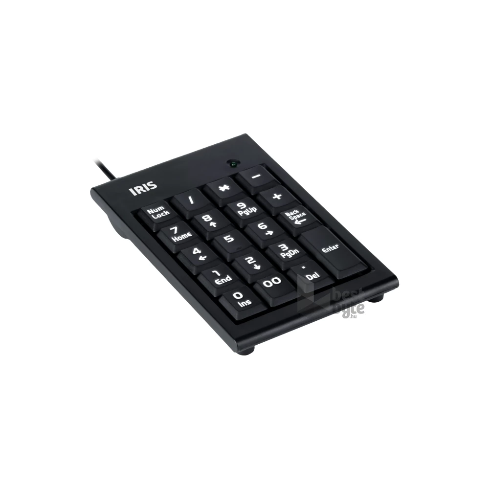 IRIS B-15 USB fekete numerikus billentyűzet