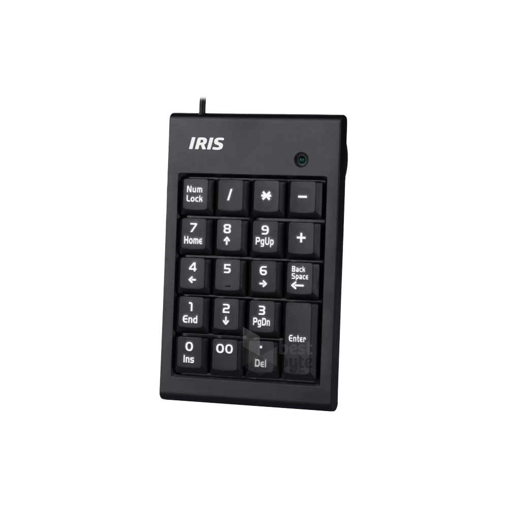 IRIS B-15 USB fekete numerikus billentyűzet