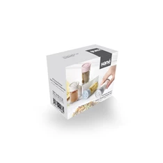 IRIS Button Salt&Pepper üveg fűszerszóró szett 2*67ml, rószaszín, fehér, szürke vagy kék színű HN-1137
