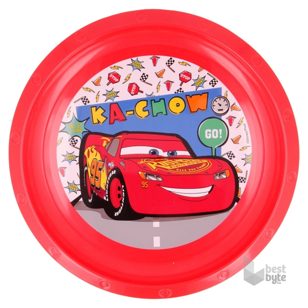 IRIS CARS RACE Disney műanyag lapostányér