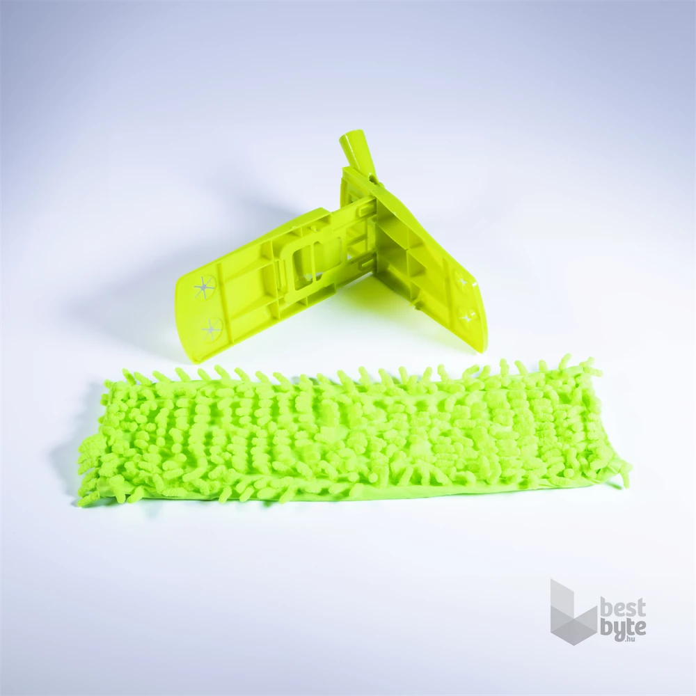 IRIS CT-003-G mikroszálas padlótisztító mop szett, nyéllel, cserélhető fejjel 40x13cm