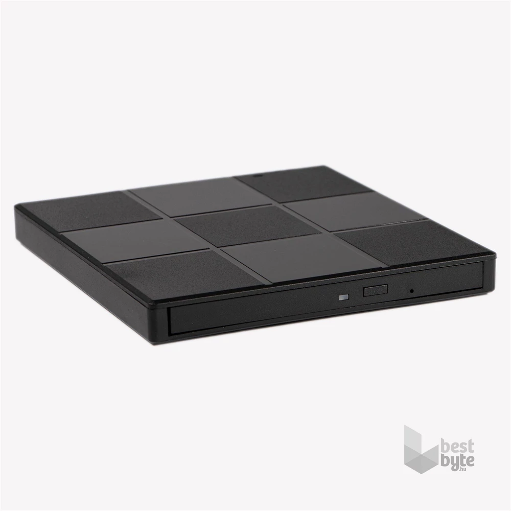 IRIS CUBE EXTERNAL külső DVD író, 8in1, USB 3.0, Read/write:CD/VCD/DVD, tálcás, DVD-RW, fekete