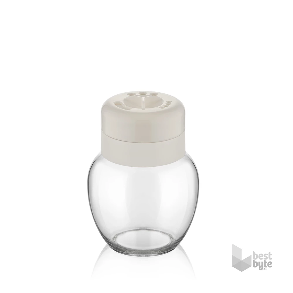 IRIS C-00150 Star üveg fűszerszóró 210ml, fekete, szürke vagy elefántcsont színű