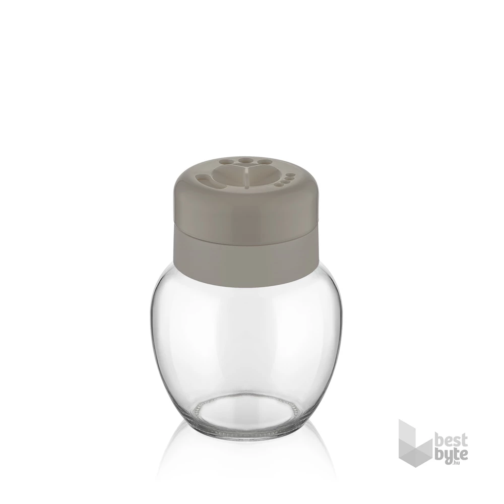 IRIS C-00150 Star üveg fűszerszóró 210ml, fekete, szürke vagy elefántcsont színű
