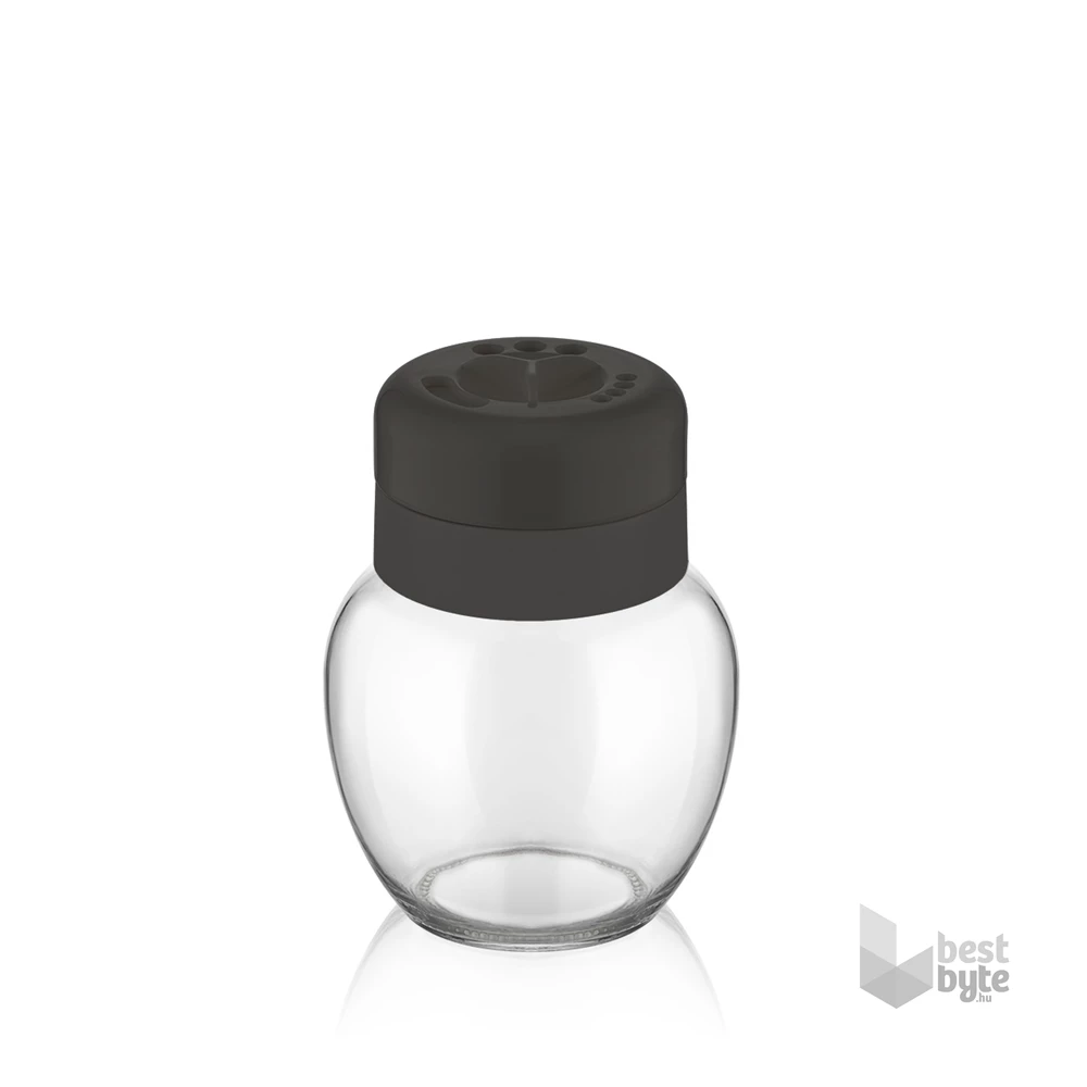 IRIS C-00150 Star üveg fűszerszóró 210ml, fekete, szürke vagy elefántcsont színű