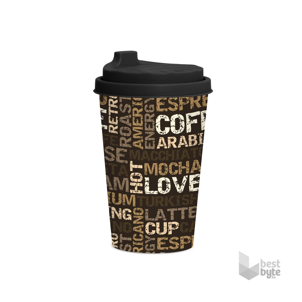 IRIS Coffee kávés pohár tetővel 340ml 161912-008