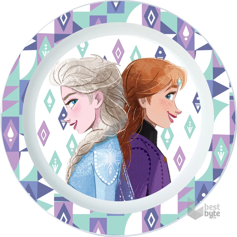 IRIS FROZEN Disney mikrózható műanyag lapostányér