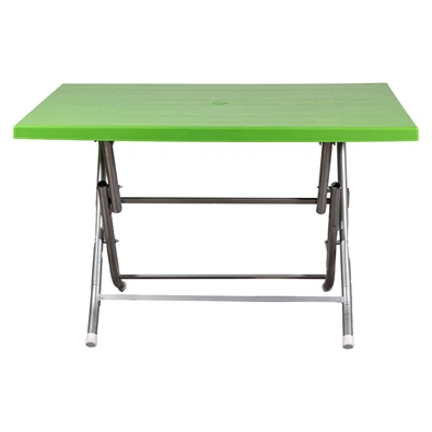 IRIS GF-230G ECO összecsukható zöld asztal fém lábbal 70x120 cm