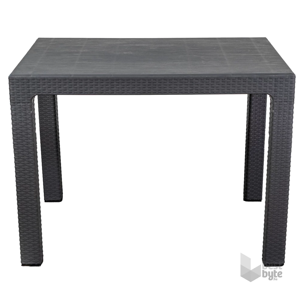 IRIS GF-240A ECO antracit műanyag kerti asztal rattan 70x100cm