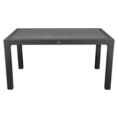 IRIS GF-210A ECO antracit műanyag kerti asztal rattan 90x150cm (Újracsomagolt) IRIS GF-210A ECO antracit műanyag kerti asztal rattan 90x150cm (Újracsomagolt)