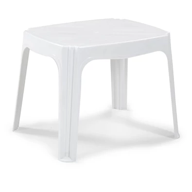 IRIS GF-500W Mono Coffee fehér műanyag kerti kisasztal, napágy mellé is 49x39x40cm