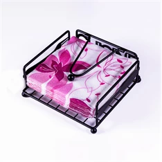 IRIS KT-211 CUISINE fémrácsos szalvétatartó 18cmx18cmx7cm