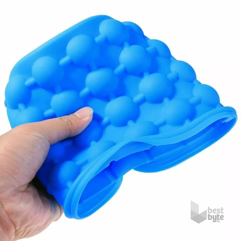 IRIS KT-567 Szilikon jégkocka tartó, fedővel