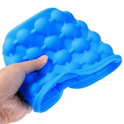 IRIS KT-567 Szilikon jégkocka tartó, fedővel