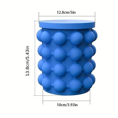 IRIS KT-567 Szilikon jégkocka tartó, fedővel