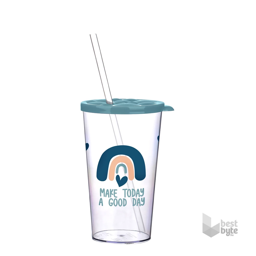 IRIS LIMESHAKE BUBBLE pohár tetővel, szívószállal 700ml AP-9449