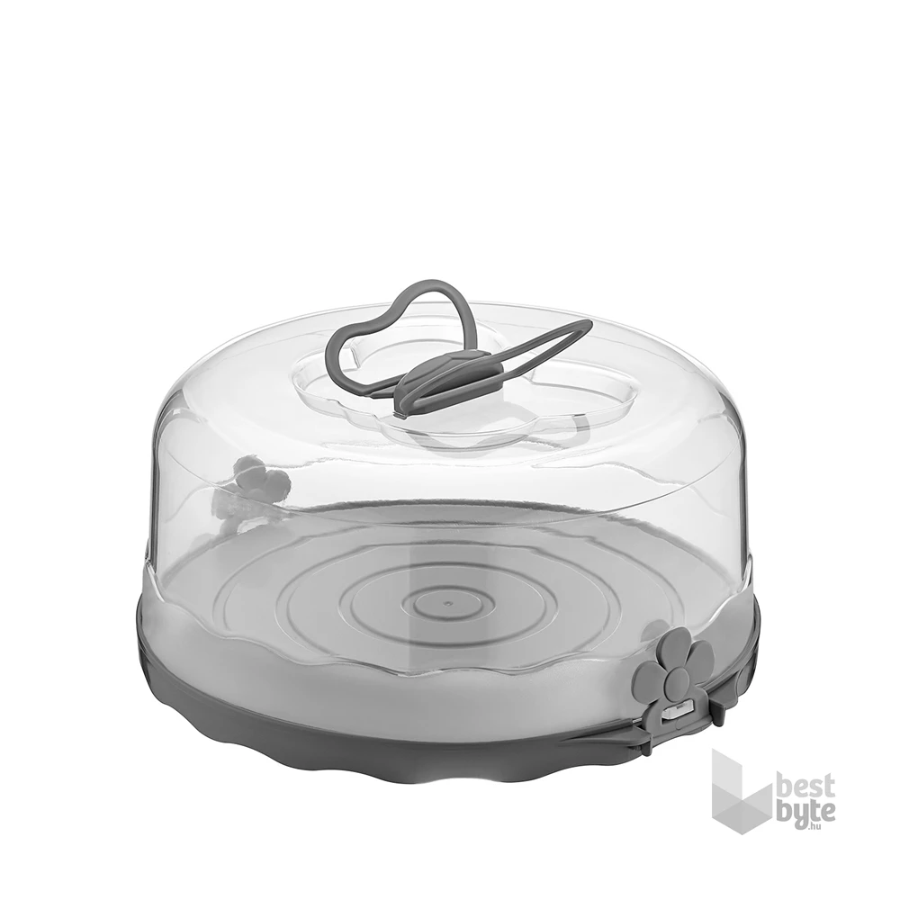 IRIS L-00501-2 kerek torta szállító 5 literes, antracit