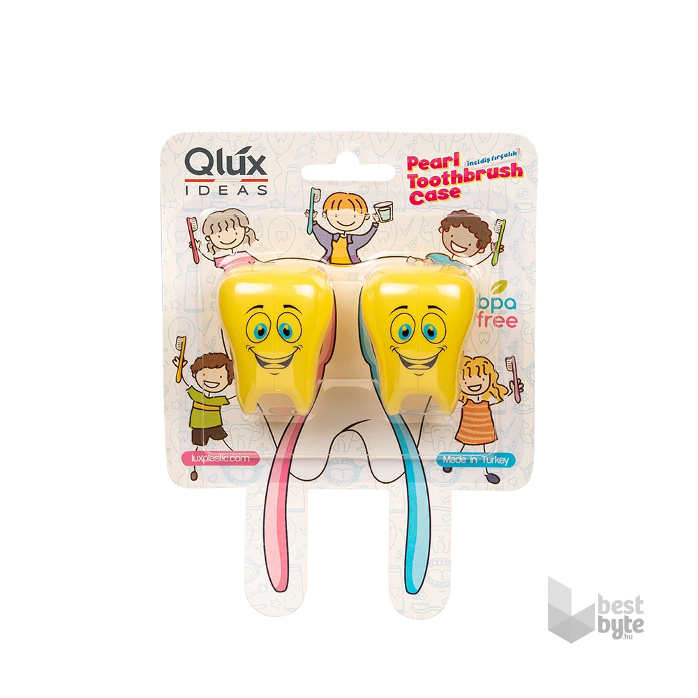 IRIS L-00600 Pearl fali fogkefetartó 2db, kék, rószaszín vagy sárga színű