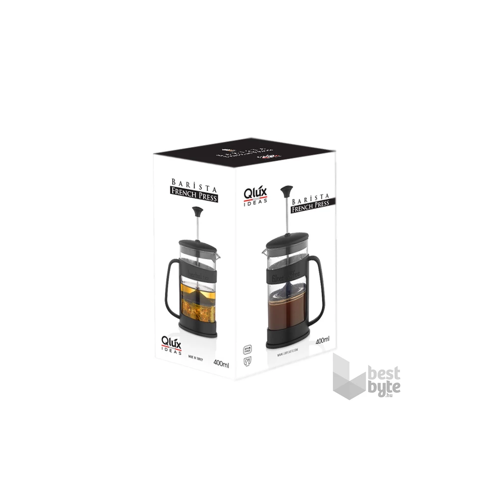 IRIS L-00830 French Press dugattyús kávéfőző 400ml, dobozos