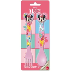 IRIS MINNIE MOUSE Disney 2 részes műanyag evőeszköz szett
