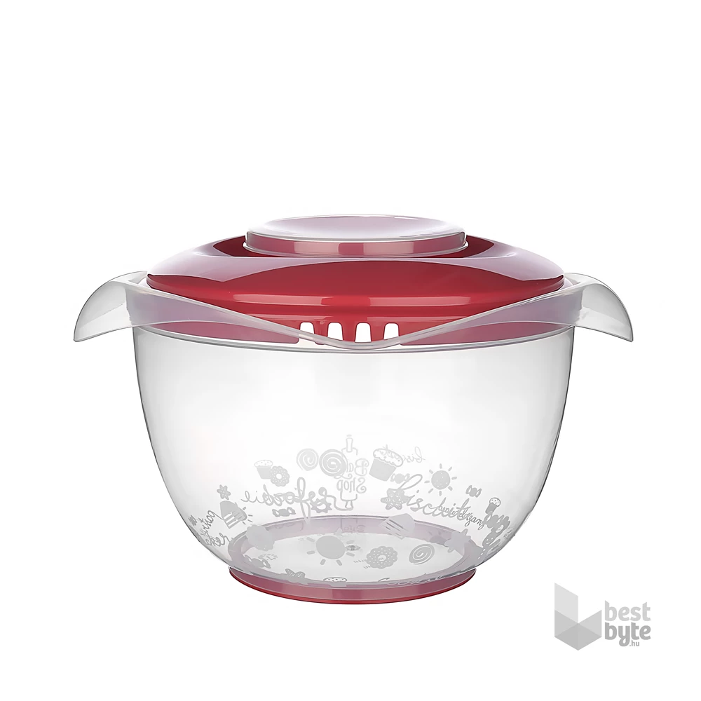 IRIS MIXIT keverő, habverő tál fedővel 3.000ml AP-9249