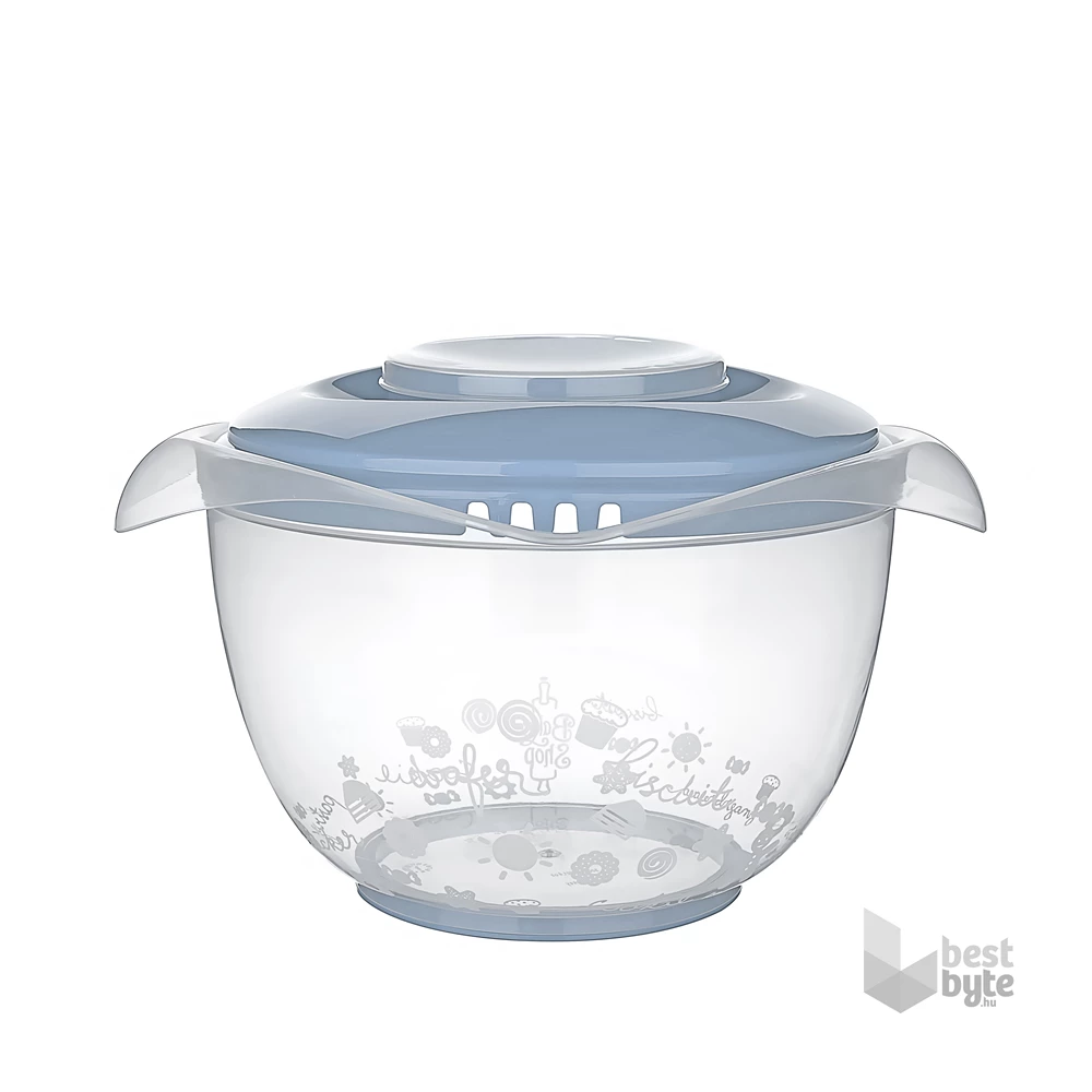 IRIS MIXIT keverő, habverő tál fedővel 3.000ml AP-9249