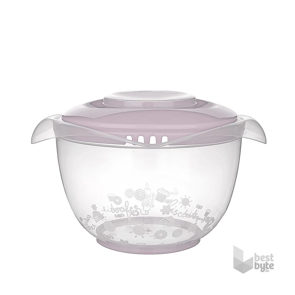 IRIS MIXIT keverő, habverő tál fedővel 3.000ml AP-9249