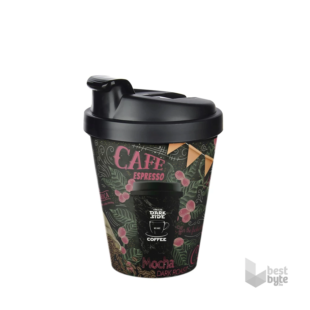 IRIS MOTTO TERMO pohár tetővel 400ml AP-9221