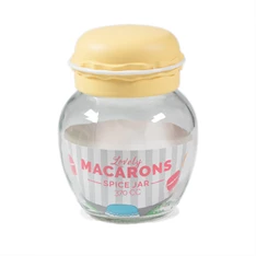 IRIS Macaron üveg fűszertartó 370ml, zöld, fukszia, narancs vagy citromsárga színű HN-1215