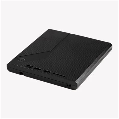 IRIS PUSH EXTERNAL DVD író, USB 3.0, Read/write:CD/VCD/DVD, slot-in, DVD-RW, fekete