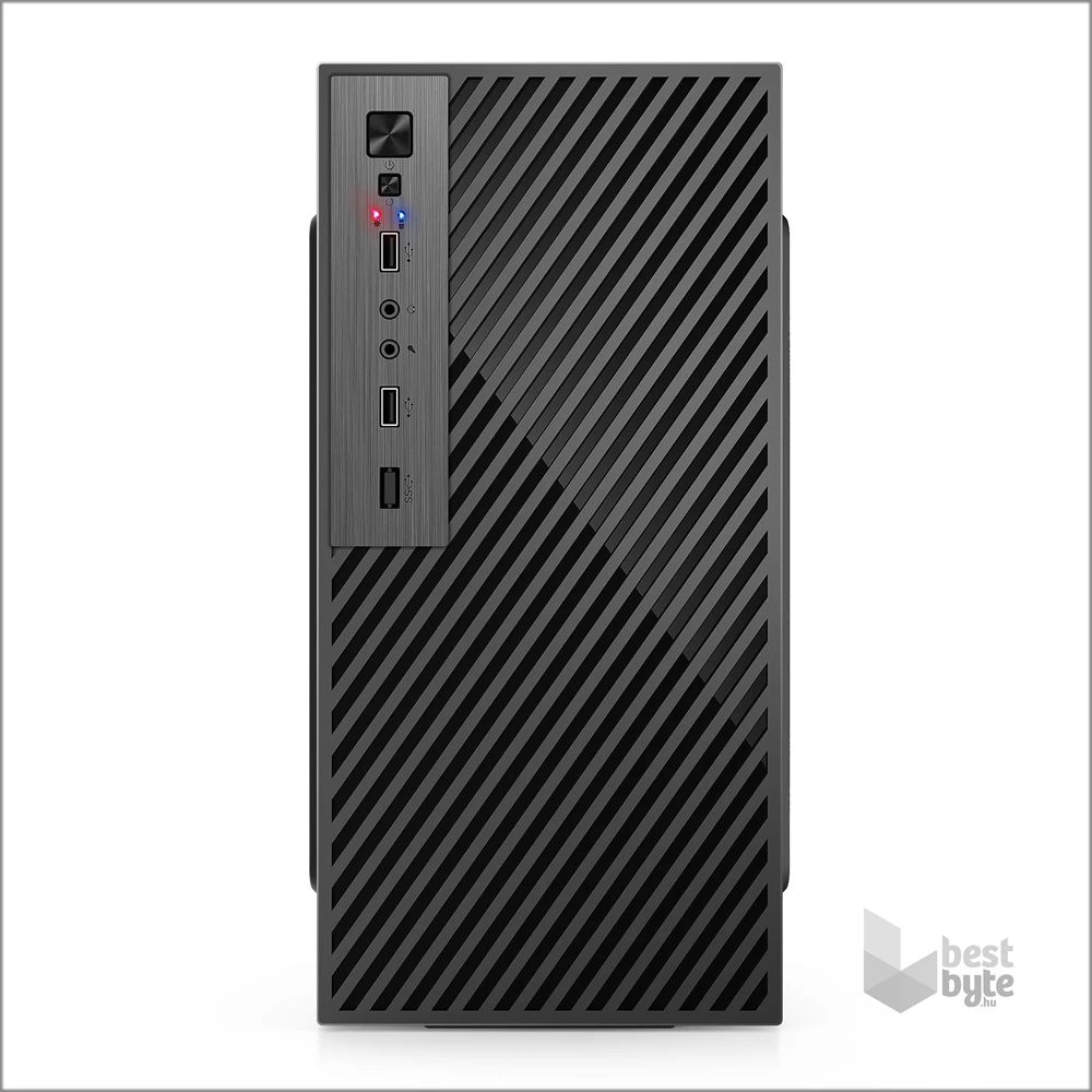 IRIS Q2515 fekete (táp nélküli) mATX számítógépház