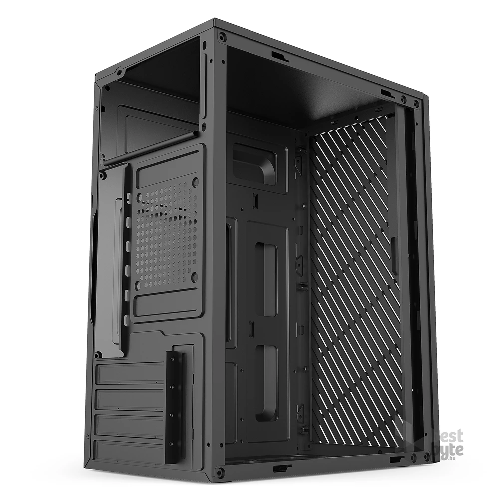 IRIS Q2515 fekete (táp nélküli) mATX számítógépház