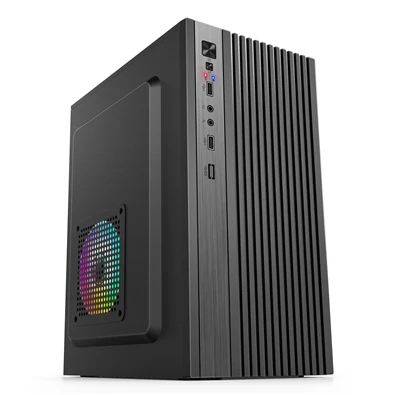 IRIS Q2517 fekete (táp nélküli) mATX számítógépház