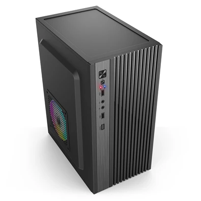 IRIS Q2517 fekete (táp nélküli) mATX számítógépház