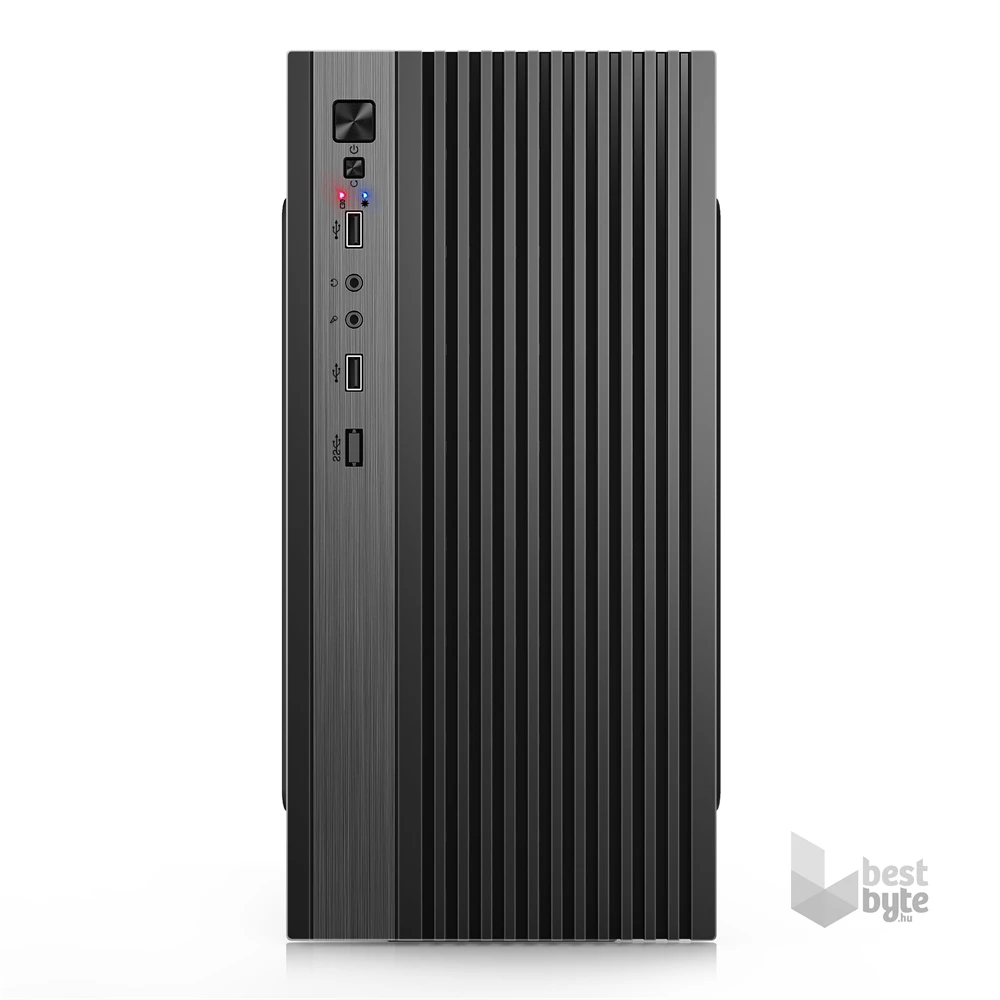 IRIS Q2517 fekete (táp nélküli) mATX számítógépház