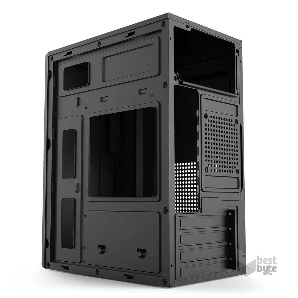 IRIS Q2517 fekete (táp nélküli) mATX számítógépház