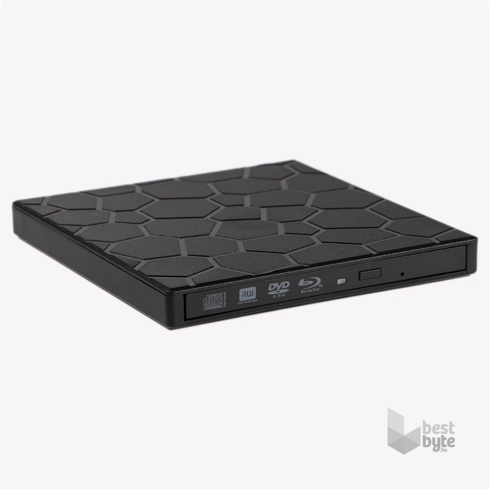 IRIS ROCK EXTERNAL Blu-Ray író, 8in1, USB 3.0, Read/write:CD/VCD/DVD/BD, tálcás, DVD-RW, fekete
