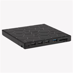 IRIS ROCK EXTERNAL Blu-Ray író, 8in1, USB 3.0, Read/write:CD/VCD/DVD/BD, tálcás, DVD-RW, fekete