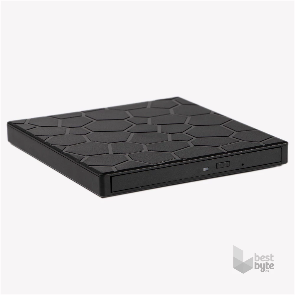 IRIS ROCK EXTERNAL külső DVD író, 8in1, USB 3.0, Read/write:CD/VCD/DVD, tálcás, DVD-RW, fekete