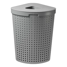 IRIS Seoul Corner sarok szennyeskosár tetővel 62 literes, szürke 60300801