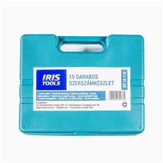 IRIS TOOLS DT-16-118 15 darabos szerszámkészlet + táska
