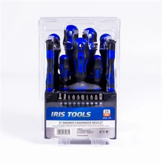 IRIS TOOLS DT-21-128 21 darabos csavarhúzó készlet