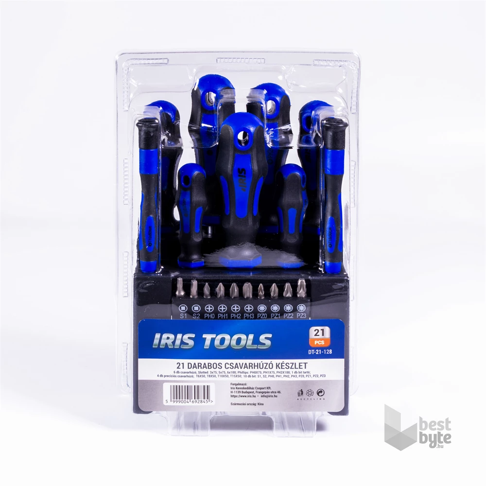 IRIS TOOLS DT-21-128 21 darabos csavarhúzó készlet