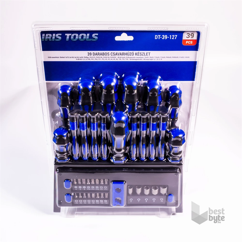 IRIS TOOLS DT-39-127 39 darabos csavarhúzó készlet