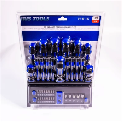 IRIS TOOLS DT-39-127 39 darabos csavarhúzó készlet