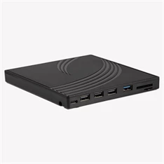 IRIS WAVE EXTERNAL külső DVD író, USB 3.0, Read/write:CD/VCD/DVD, tálcás, DVD-RW, fekete