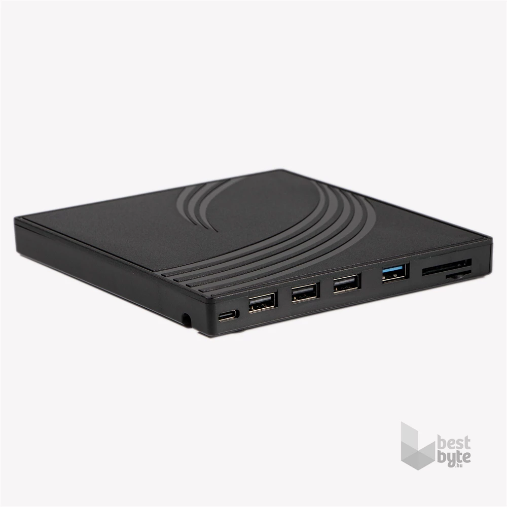 IRIS WAVE EXTERNAL külső DVD író, USB 3.0, Read/write:CD/VCD/DVD, tálcás, DVD-RW, fekete